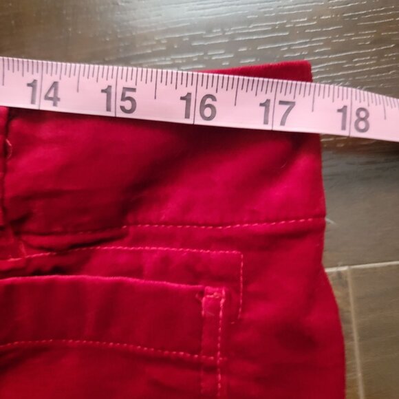 Anthropologie Maeve The Colette Wide Leg Pants Womens 33 Velvet Red Holiday Chic - Picture 5 of 8